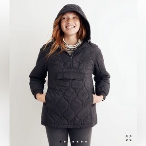 Madewell Quilted Packable Popover Puffer Jacket Large
